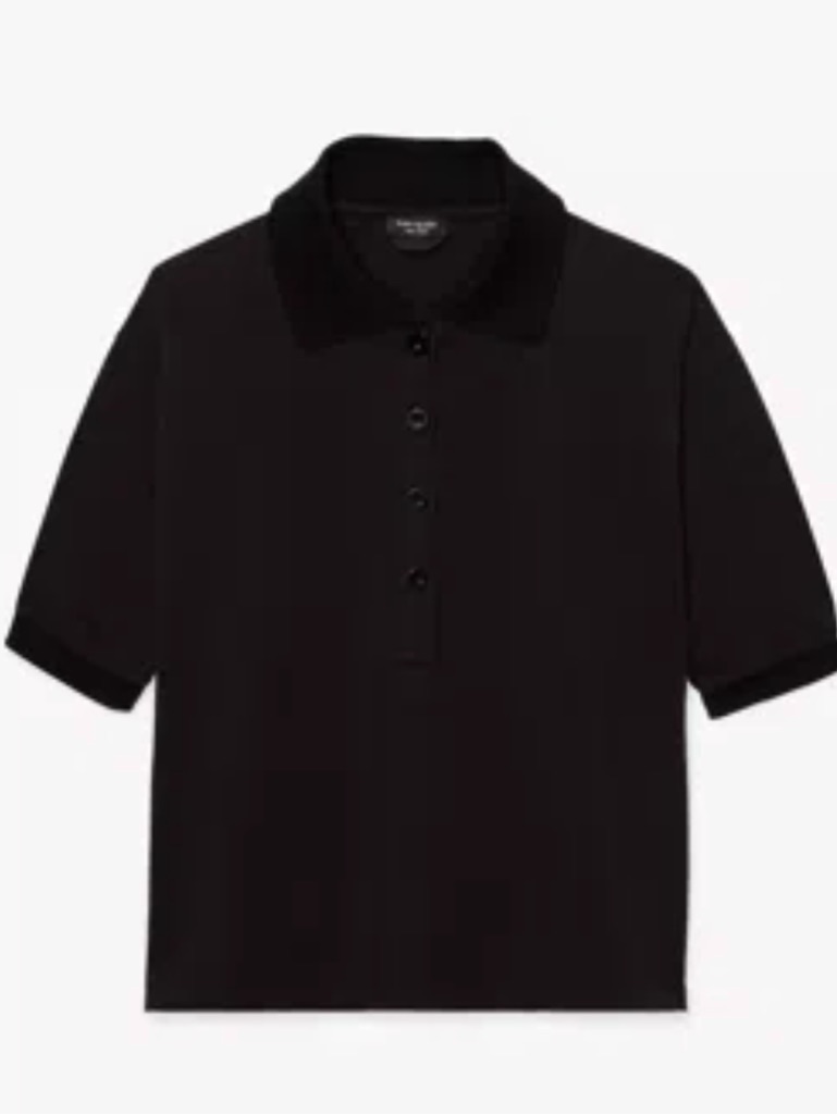 Kate Spade White Polo Shirt With Embroidered Logo